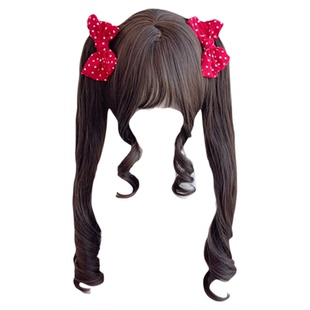 【甜心绑带】喵喵岛抓夹可拆卸少萝假发女Lolita双马尾罗马卷假发