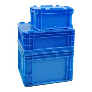 物流周转箱长方形欧标塑料框加厚带盖仓储物流工业筐胶箱大收纳箱