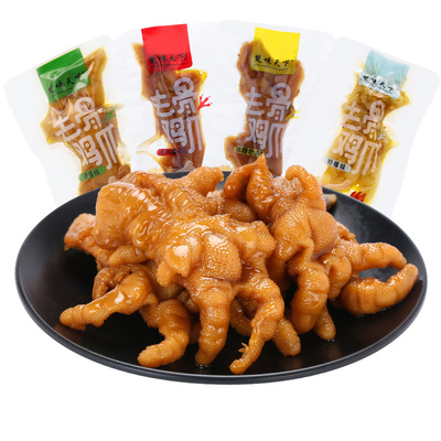 楚味天下去骨鸡爪250g即食小包装网红零食小吃无骨凤爪休闲食品