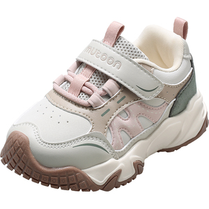 牧童女童鞋儿童户外鞋2025秋季新款轻便运动鞋男童皮面防撞幼儿鞋