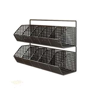 厨房置物架多功能葱姜蒜挂篮壁挂式收纳神器墙上菜篮挂墙双层挂盒