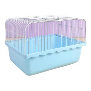 新款鹦鹉鸟笼虎皮玄凤文鸟专用加粗加密观赏笼铁艺手提外带笼用品