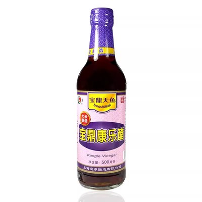 宝鼎天鱼 康乐醋500ml*2瓶装蘸食蒸饺虾蟹海鲜凉拌菜厨房食醋上海