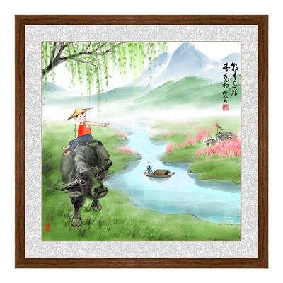 杏花村挂画乔迁新居新中式装饰画