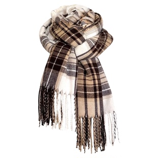 东京岁时记jk日系格纹围巾女加厚保暖格子围脖冬季韩版氛围感披肩