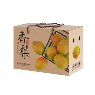 香梨礼盒包装盒礼盒南国梨纸箱香梨礼盒空盒5/10斤玉露香梨包装盒