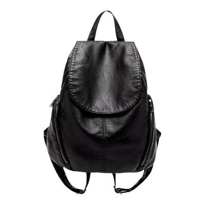 香港代购软皮新款时尚百搭双肩包