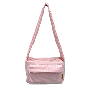 10CM外出娃包可爱少女风透明斜挎包包女学生上课通勤大容量单肩包