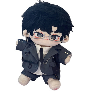 西服套装20cm厘米棉花娃娃衣服秋冬无属性潮酷西装外套打歌服正版