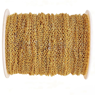 14k保色链条加密链蛇骨链流苏O字链延长diy项链手链材料首饰配件