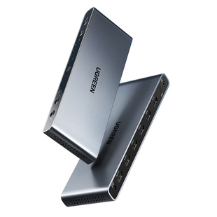 绿联hdmi矩阵四进二出带音频光纤视频画面分配器4K高清线机顶盒电脑分屏显示器拓展多屏4进2出同时转换切换器