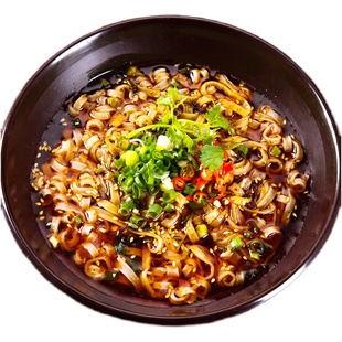 阿宽重庆小面400g麻辣四连包泡面四川方便面宿舍速食小吃夜宵食品