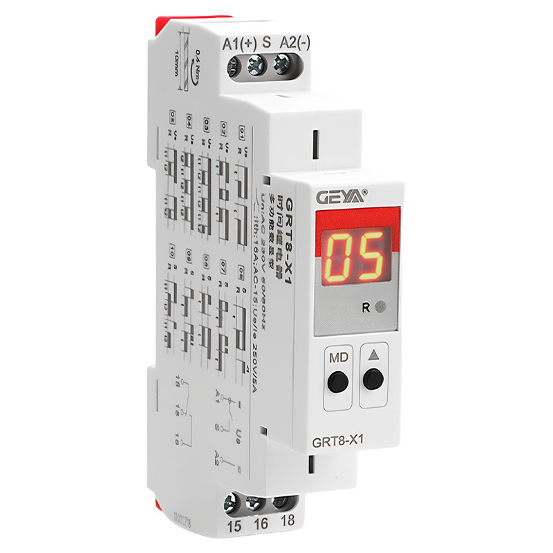 GEYA格亚数显循环时间继电器220V