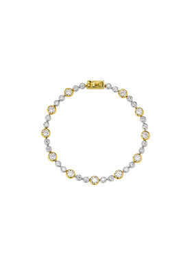 高级老钱风超闪大小泡泡钻石手链