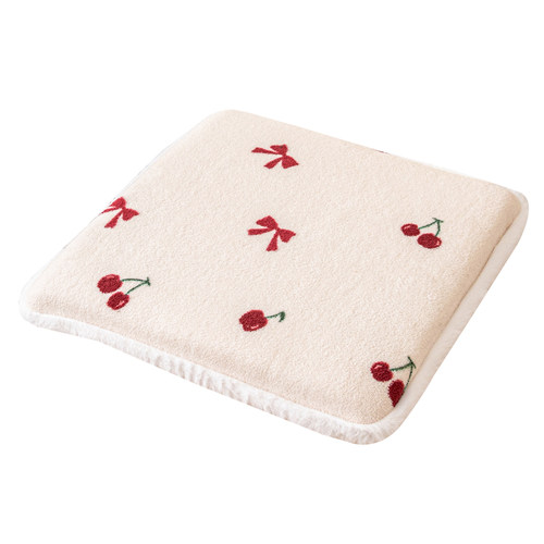 莎丽绒坐垫加厚马蹄形椅子坐垫冬季屁股垫子餐椅垫办公室久坐家用