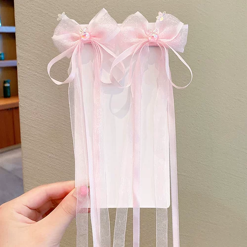 Детское ханьфу, детский аксессуар для волос, заколка для волос с бантиком, детские шпильки для волос, китайский стиль