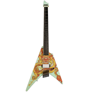 Chillman Dragon V 限量款 彩绘龙 无头 小吉他 电吉他