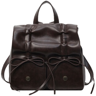 今年流行韩系蝴蝶结双肩包女包2026新款百搭大容量学生背包通勤包