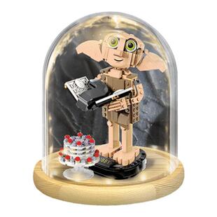 KGBOX乐高76421哈利波特家养小精灵多比亚克力展示盒模型防尘罩