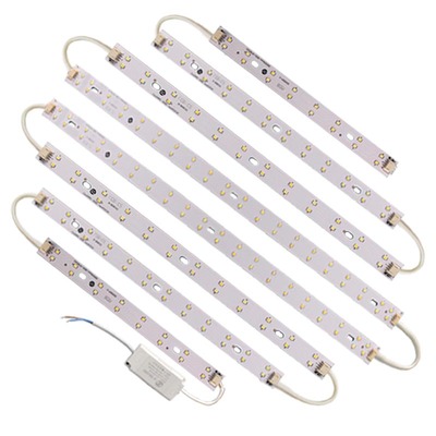 大尺寸圆形吸顶灯长短配灯板led