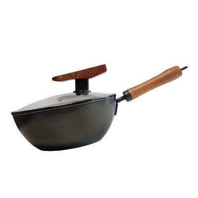 老饭骨26cm轻量烹饪精铁锅一人食女生也可颠勺