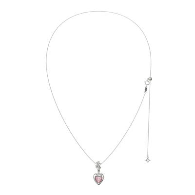 BOONEE桃心荆棘吊坠项链