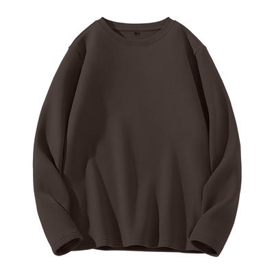 班尼路加绒磨毛打底衫男长袖T恤