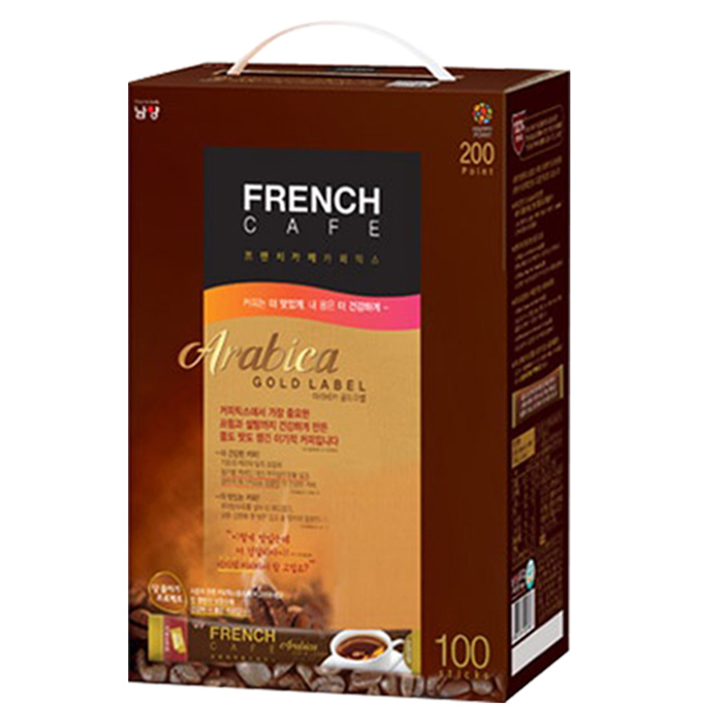 韩国进口南阳FRENCH富然池咖啡粉南阳法式三合一速溶咖啡2盒装