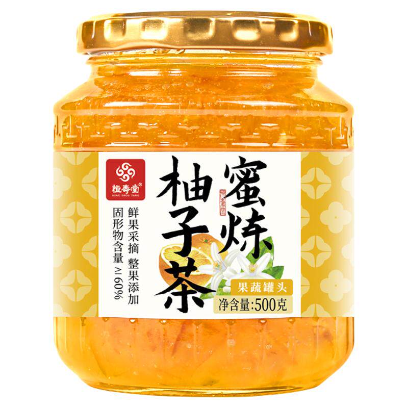 恒寿堂经典蜂蜜柚子茶固含>60%