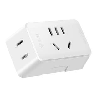 插座二转三转换器三口转二口多床头电源扩展插头转化器公牛转接器