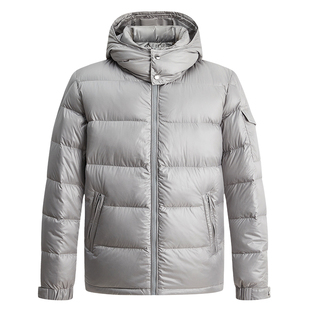 【90白鹅绒】曼加龙冬季新款时尚连帽男士羽绒服休闲保暖外套