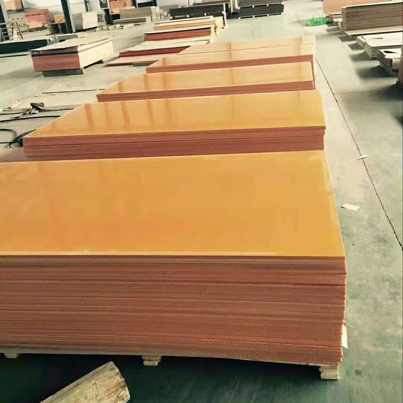 供应橘红色电木板 耐高温绝缘治具玻纤板 防滑防水环氧树脂板
