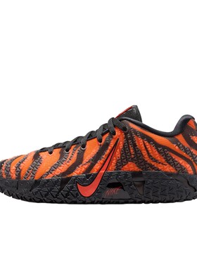 Nike耐克男鞋橙黑Ja 3莫兰特3代低帮实战运动鞋篮球鞋IU6794-800