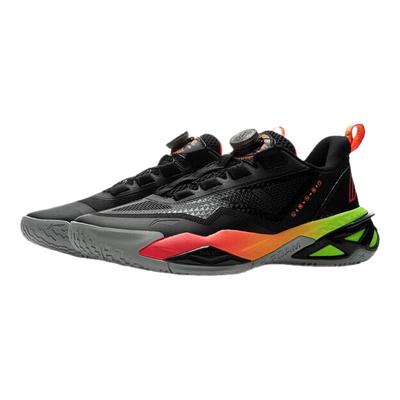 李宁篮球鞋中大童旋纽扣回弹缓震