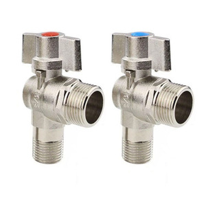 全通径大流量4分转6分加长球芯三角阀 壁挂炉冷热全开角阀4变6分