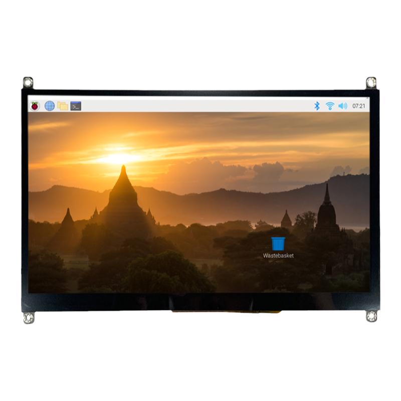 10.1寸树莓派工控屏HDMI触摸显示器超薄液晶高清电脑温控扩展副屏