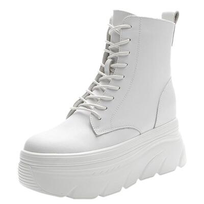 厚底内增高9cm小个子加绒马丁靴