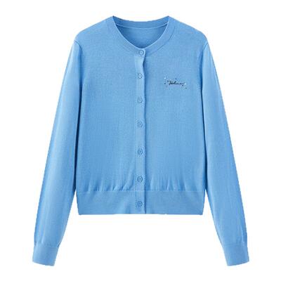 太平鸟女装秋季新款美丽诺羊毛开衫A1EAE3424