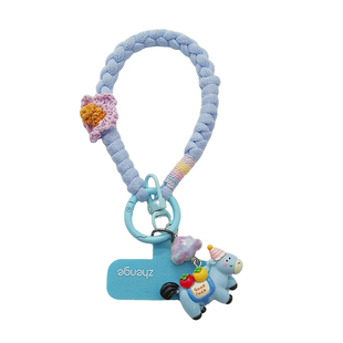 马年新款小花编织手机挂绳结实耐用精致高级感户外短款防丢手腕链