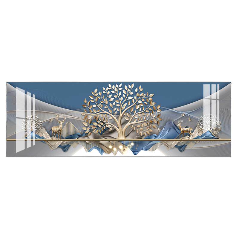 轻奢大气卧室装饰画高级感山水画
