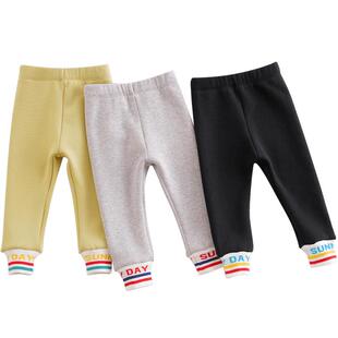 [黑科技蓄热]马克珍妮女童加绒百搭弹力打底裤宝宝裤子冬装231987