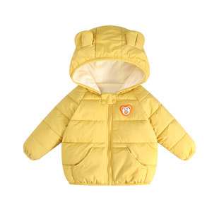 宝宝棉服A类冬季加绒加厚冬装外套男童女童婴儿棉袄儿童棉衣发光