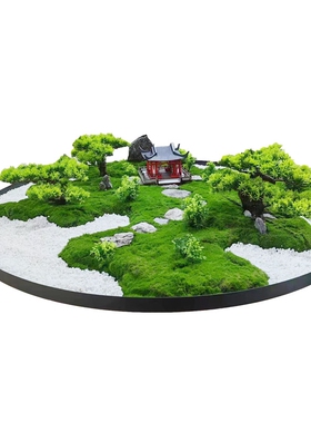 仿真中式餐桌摆件转盘装饰植物