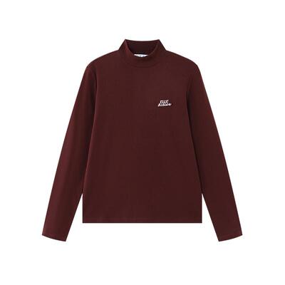 ELLEActve纯色半高领打底T恤