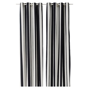 宜家国内代购 斯隆霍冒 窗帘2幅 客厅阳台卧室窗帘窗纱装饰帘带孔