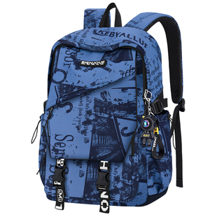 初高中男生大容量旅行双肩包大学生电脑背包三到六男孩超轻便书包