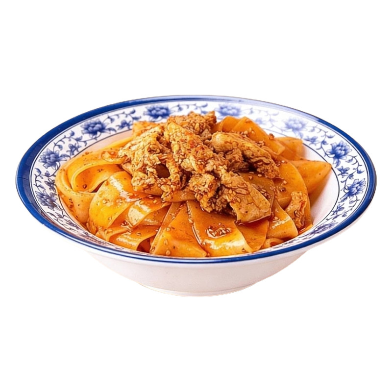 陕西宽面皮岐山擀面皮速食夜宵