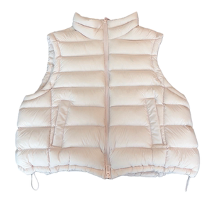 韩版立领排骨羽绒服马甲女2025爆款宽松超好看90白鸭绒短款外套潮