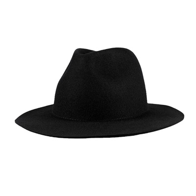 暗黑系男女秋冬宽檐纯羊毛礼帽