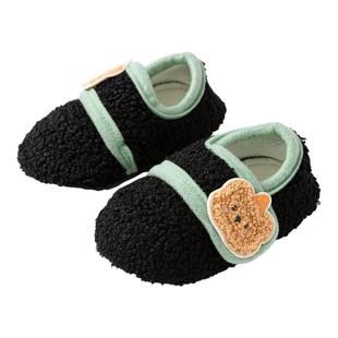 巴拉巴拉宝宝地板袜防滑点胶2025新款冬季加绒保暖袜子学步防滑萌